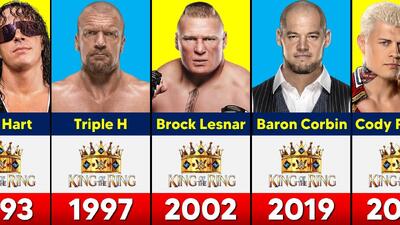 تمام پادشاهان رینگ WWE از سال 1985 تا 2025؛ با حضور تریپل اچ، براک لزنر، کودی رودز و استون کلد - پارس فوتبال