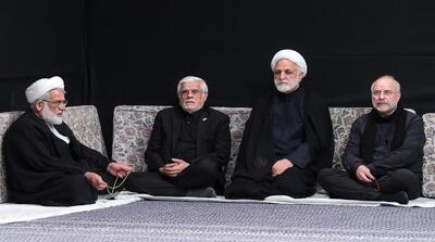 مداحی با مضمون ایران در عزاداری بیت رهبری