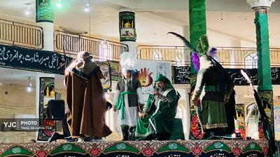زیر بیرق حسین (ع) راه عاشقی باز است+تصاویر