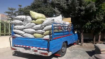 کشف بیش از یک تن زغال در سپیدان