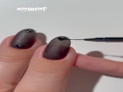 ایده دیزاین با لاک مشکی!