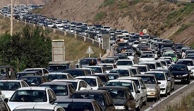 ترافیک پرحجم در جاده‌های شمال