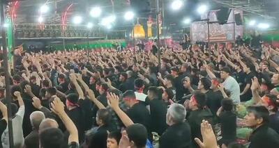 عزاداری پرشور هیئت مهاجران افغانستانی در ورامین + فیلم