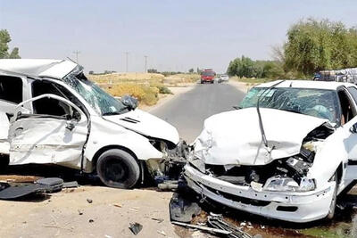 تصادف زنجیره‌ای در اتوبان ساوه به سمت تهران؛ 8 نفر مصدوم شدند