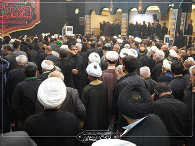 تصاویری از عزاداری محرم 1447 در حسینیه مرحوم آیت الله العظمی صافی گلپایگانی | شفقنا، آخرین اخبار ایران و جهان