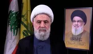 شیخ نعیم قاسم: دفاع از وطن نیاز به اجازه گرفتن ندارد/ اهل تسلیم نیستیم