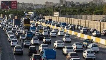 ترافیک پرحجم اما روان در جاده‌های مازندران