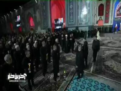 دور تسلیت تولیت معظم در مراسم خطبه خوانی صحن پیامبر اعظم (ص)