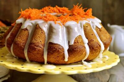 طرز تهیه کیک هویج با عسل طبیعی | این دسر فوق العاده س