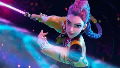 تصویر روز | ستاره KPop Demon Hunters در یک تریلر علمی‌تخیلی بازی می‌کند | گلی شی