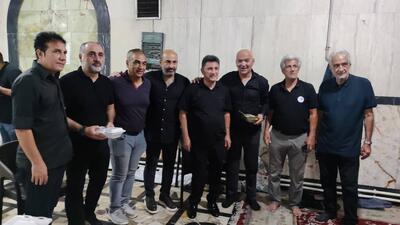 بزرگان استقلال و پرسپولیس در مراسم عزاداری +عکس - پارس فوتبال