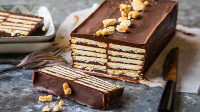 طرز تهیه چیز کیک خوشمزه با بیسکویت پتی بور+ فیلم