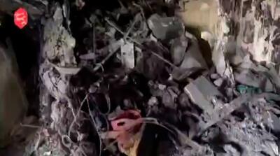 تصاویر درون خانه شهید طهرانچی پس از حمله اسرائیل