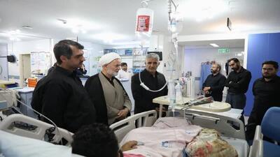 عیادت نمایندگان مردم قم از مجروحان تجاوز صهیونیست‌ها