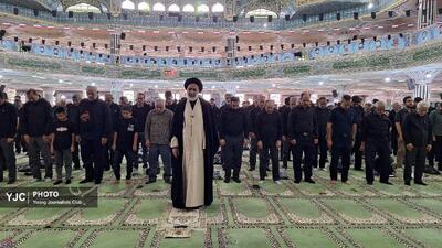 اقامه نماز ظهر تاسوعا در چهارمحال و بختیاری+تصاویر