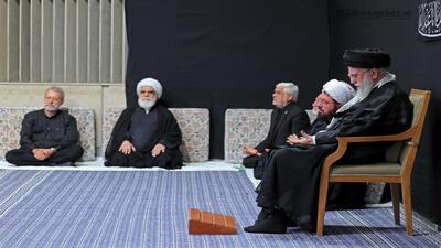 رهبر انقلاب در مراسم شب عاشورا حاضر شدند/ رهبر انقلاب: «ای ایران» بخوان