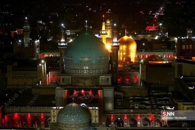 عکس/ خطبه خوانی شب عاشورا در حرم مطهر رضوی