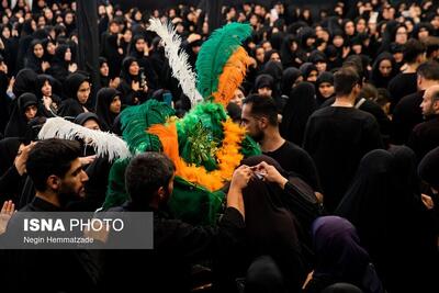 مراسم عزاداری تاسوعای حسینی در محله قدیمی تهران (عکس)