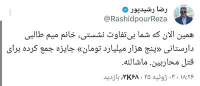عکس/ ادعای جنجالی رشیدپور درباره رئیس سابق ستاد عفاف و حجاب | اقتصاد24