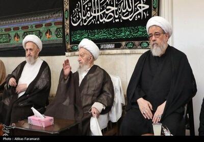 آیات عظام مکارم شیرازی و سبحانی در مراسم روز عاشورا +عکس