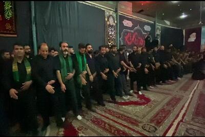 عزاداران کوهبنانی در شام غریبان جوش زنی کردند