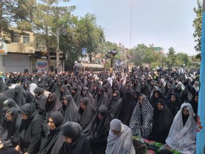 اقامه نماز ظهر عاشورا در تربت جام
