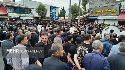 حضور پرشور هیئت‌ها و عزاداران حسینی همزمان با روز عاشورا در شفت