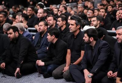 سعید لیلاز، سحر امامی و جواد قارایی در مراسم شام غریبان حسینیه امام خمینی (ره) (عکس)