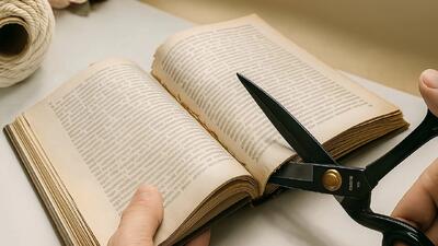 دیگه هرگز کتاب های قدیمی را دور نیندازید! نحوه ساخت دکوری شیک با کتاب قدیمی