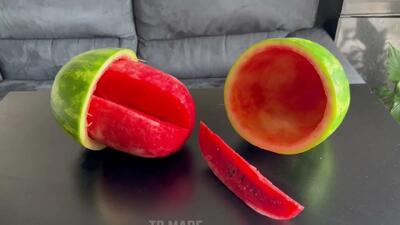 ترفند برش هندوانه برای مهمانی تابستانی!