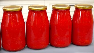 طرز تهیه رب گوجه طبیعی بدون نیاز به پخت و سرکه / تا سالها در کابینت نگهدار