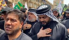 اقدام قابل توجه شیخ قیس الخزعلی در عزاداری طویریج در کربلای معلی + ویدئو