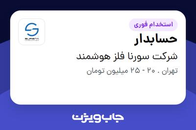 استخدام حسابدار در شرکت سورنا فلز هوشمند
