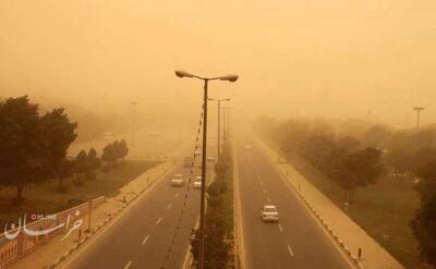 هشدار سطح نارنجی گرد و خاک برای ۲۱ استان