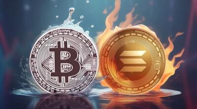 بیت‌کوین و سولانا در آستانه صعود تاریخی؛ الگوی فنجان و دسته فعال شد!