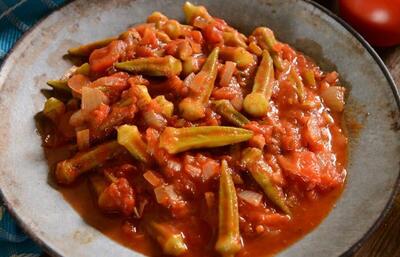 طرز تهیه خورش بامیه به سبک جنوبی‌ها - سبک ایده آل
