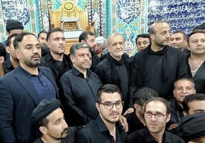 رئیس جمهور در جمع عزاداران اردبیلی حاضر شد - تسنیم