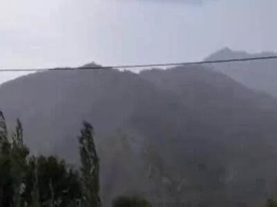 بارش باران در دلفاردِ جیرفت