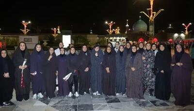 زنان ملی‌پوش به زیارت امام رضا(ع) رفتند