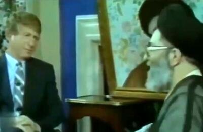 مصاحبه رهبر انقلاب با مجری آمریکایی در سال۱۳۶۶
