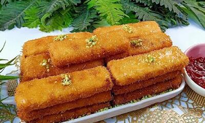 طرز تهیه شیرینی برای چای عصرانه با کنافه بدون نیاز به فر