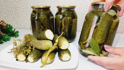 روش سریع و خانگی تهیه خیارشور ترد با ادویه و سبزیجات مخصوص