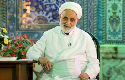 تصویری جدید  از محسن  قرائتی در مراسم عزاداری امام حسین