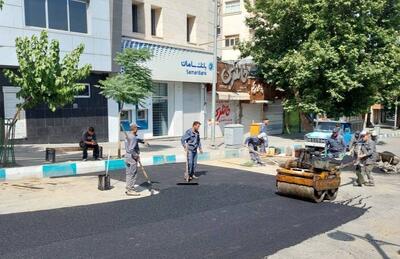 افزایش ۷۲ درصدی پخش آسفالت در منطقه یک تهران - سایت خبری اقتصاد پویا
