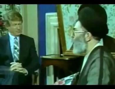 ببینید|  مصاحبه آیت‌الله خامنه ای با مجری آمریکایی در سال۱۳۶۶  و در میانه جنگ ایران و عراق