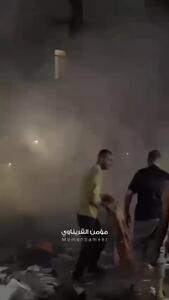 تصاویری از‌ حمله شبانه رژیم اسرائیل به مدرسه‌ای در اردوگاه البریج غزه