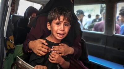 تصاویر؛ بمباران مدرسه محل اسکان آوارگان فلسطینی