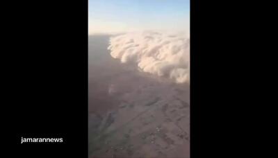 طوفان شن در فرودگاه چی واوای در مکزیک