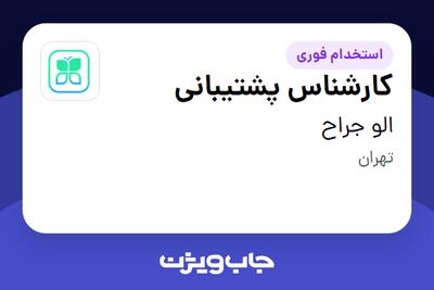 استخدام کارشناس پشتیبانی در الو جراح