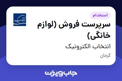 استخدام سرپرست فروش (لوازم خانگی) در انتخاب الکترونیک